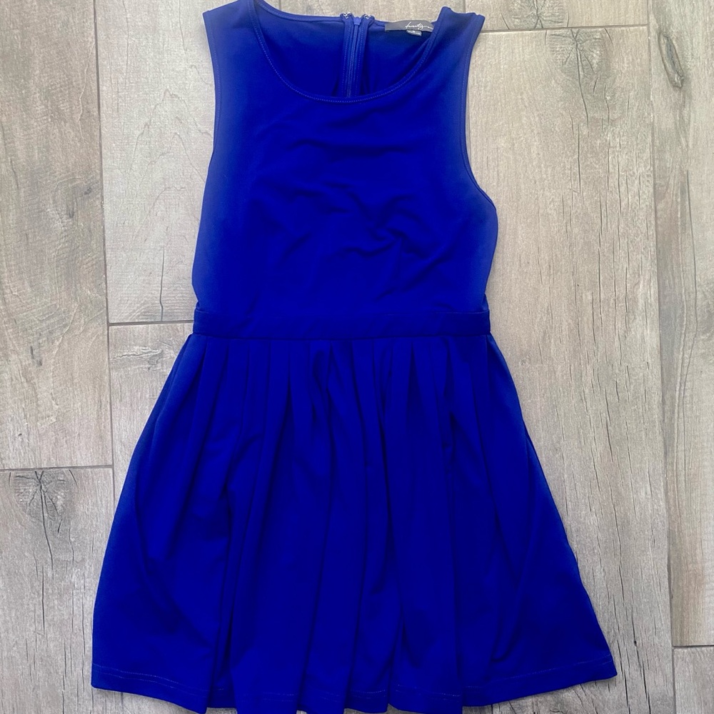 Royal Blue A Line Dress